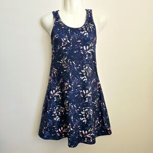 Kyodan Outdoor Athletic Women’s Blue Leaves Tennis Golf Dress - X-Small